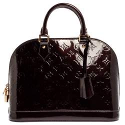 مملوكة مسبقًا حقيبة لوي فيتون "ألما " جلد مونوغرامى عنابية PM