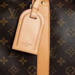 Pre Owned Louis Vuitton Monogram Canvas Keepall Bandouliere 45 Bag