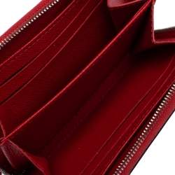 مملوكة مسبقًا Louis Vuitton Coquelicot Epi Leather Zippy Coin Wallet