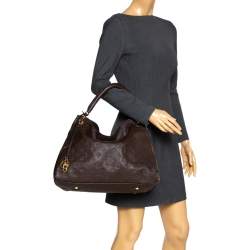 Pre Owned حقيبة لوي فيتون ارتسي جلد امبراينت منوغرامية أورور  MM 