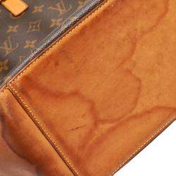 Pre Owned Louis Vuitton Monogram Canvas Cabas Mezzo Shoulder Bag