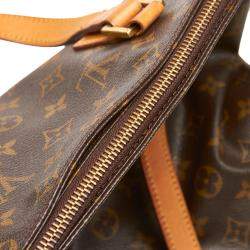 Pre Owned Louis Vuitton Monogram Canvas Cabas Mezzo Shoulder Bag
