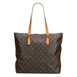 Pre Owned Louis Vuitton Monogram Canvas Cabas Mezzo Shoulder Bag