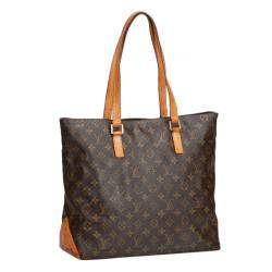 Pre Owned Louis Vuitton Monogram Canvas Cabas Mezzo Shoulder Bag