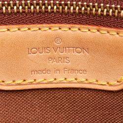 Pre Owned Louis Vuitton Monogram Canvas Cabas Mezzo Shoulder Bag