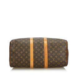 Pre Owned Louis Vuitton Monogram Canvas Large Keepall 45 Duffel Bags