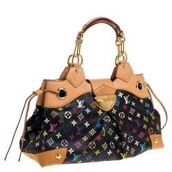 مملوكة مسبقًا حقيبة لوي فيتون أرسولا كانفاس أسود مونوغرامي متعدد الألوان