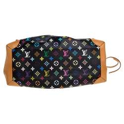 مملوكة مسبقًا حقيبة لوي فيتون أرسولا كانفاس أسود مونوغرامي متعدد الألوان