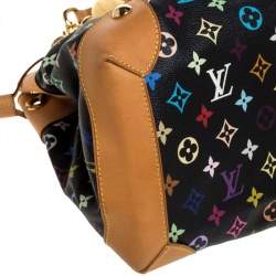 مملوكة مسبقًا حقيبة لوي فيتون أرسولا كانفاس أسود مونوغرامي متعدد الألوان