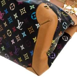 مملوكة مسبقًا حقيبة لوي فيتون أرسولا كانفاس أسود مونوغرامي متعدد الألوان