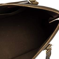 Pre Owned Louis Vuitton Vert Olive Monogram Vernis Alma GM Bag
