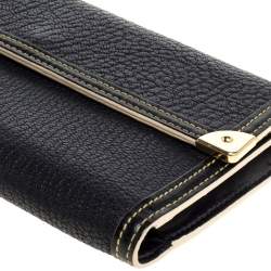 Pre Owned Louis Vuitton Black Suhali Leather Porte-Tresor International Wallet