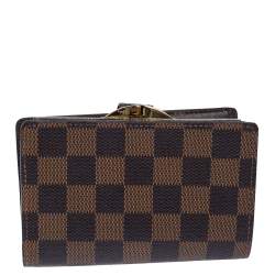 Pre Owned Louis Vuitton Damier Ebene French Purse Wallet