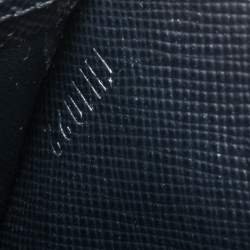 Louis Vuitton Blue Mini Lin Canvas Compact Wallet