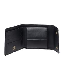 Louis Vuitton Blue Mini Lin Canvas Compact Wallet