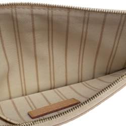 Louis Vuitton Damier Azur Canvas Neverfull Zipped Clutch 
