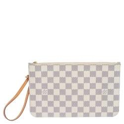 Louis Vuitton Damier Azur Canvas Neverfull Zipped Clutch at 1stDibs  louis  vuitton damier clutch, louis vuitton damier azur clutch, louis vuitton  checkered clutch