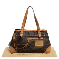 Pre Owned Louis Vuitton Monogram Canvas Limited Edition Riveting Bag