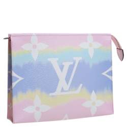 Pre Owned Louis Vuitton Pastel Canvas LV Escale Toilette 26 Pochette