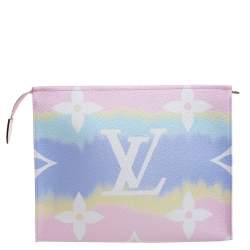 Pre Owned Louis Vuitton Pastel Canvas LV Escale Toilette 26 Pochette