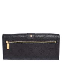 مملوكة مسبقًا Louis Vuitton Ebene Monogram Mahina Leather Amelia Wallet