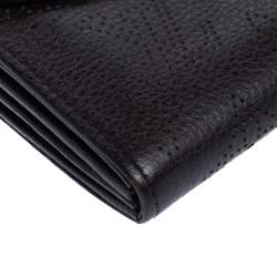 مملوكة مسبقًا Louis Vuitton Ebene Monogram Mahina Leather Amelia Wallet