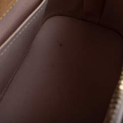 Pre Owned Louis Vuitton Beige Poudre Monogram Vernis Alma BB Bag