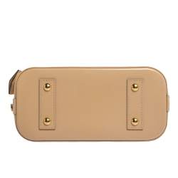 Pre Owned Louis Vuitton Beige Poudre Monogram Vernis Alma BB Bag