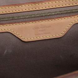 Pre Owned Louis Vuitton Beige Poudre Monogram Vernis Brea MM Bag