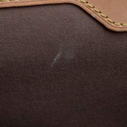 Pre Owned Louis Vuitton Beige Poudre Monogram Vernis Brea MM Bag