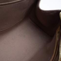 Pre Owned Louis Vuitton Beige Poudre Monogram Vernis Brea MM Bag