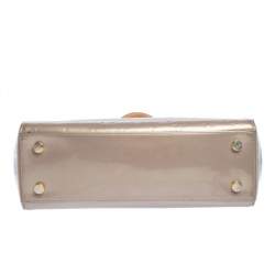 Pre Owned Louis Vuitton Beige Poudre Monogram Vernis Brea MM Bag
