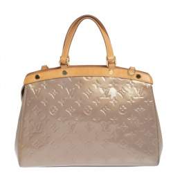 Louis Vuitton Beige Poudre Monogram Vernis Brea Mm Handbag