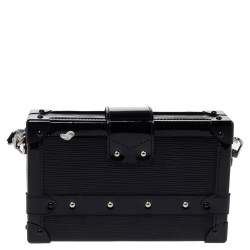 مملوكة مسبقًا Louis Vuitton Black Epi Leather Petite Malle Clutch Bag