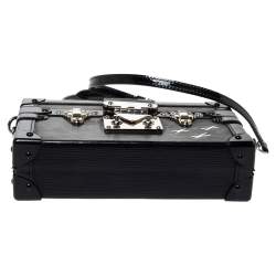 مملوكة مسبقًا Louis Vuitton Black Epi Leather Petite Malle Clutch Bag
