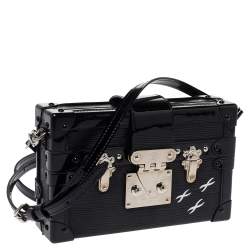 مملوكة مسبقًا Louis Vuitton Black Epi Leather Petite Malle Clutch Bag