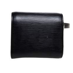 Pre Owned حقيبة لوي فيتون "مينويت" جلد إيبي أسود