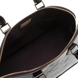 Pre Owned حقيبة لوي فيتون "ألما إم إم" جلد لامع مونوغرامي عنابي