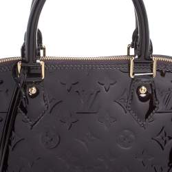 Pre Owned حقيبة لوي فيتون "ألما إم إم" جلد لامع مونوغرامي عنابي