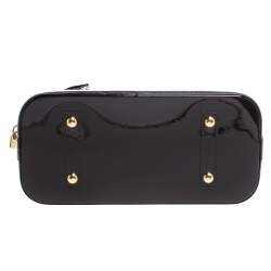 Pre Owned حقيبة لوي فيتون "ألما إم إم" جلد لامع مونوغرامي عنابي