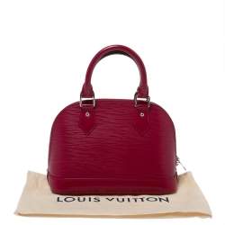 مملوكة مسبقًا حقيبة لوي فيتون "ألما بي بي" جلد إيبي أحمر 