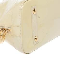 Pre Owned Louis Vuitton Vert Impression Monogram Vernis Leather Alma PM Bag
