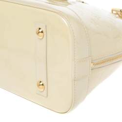 Pre Owned Louis Vuitton Vert Impression Monogram Vernis Leather Alma PM Bag