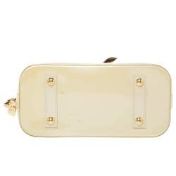 Pre Owned Louis Vuitton Vert Impression Monogram Vernis Leather Alma PM Bag