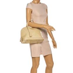 Pre Owned Louis Vuitton Vert Impression Monogram Vernis Leather Alma PM Bag