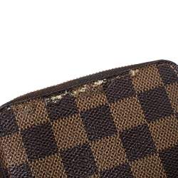 Pre Owned Louis Vuitton Damier Ebene Canvas Zippy Coin Purse