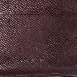 Pre Owned محفظة لوي فيتون كانفاس ميني لين حمراء مضغوطة