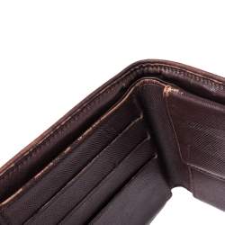 Pre Owned محفظة لوي فيتون كانفاس ميني لين حمراء مضغوطة