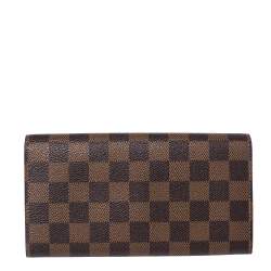 مملوكة مسبقًا Louis Vuitton Damier Ebene Canvas Sarah Wallet