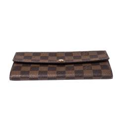 مملوكة مسبقًا Louis Vuitton Damier Ebene Canvas Sarah Wallet